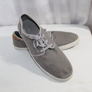 TOMS Men's Carlo Gray Sneakers, Size 13